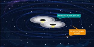 verschmelzende Schwarze Löcher und Gravitationswellen