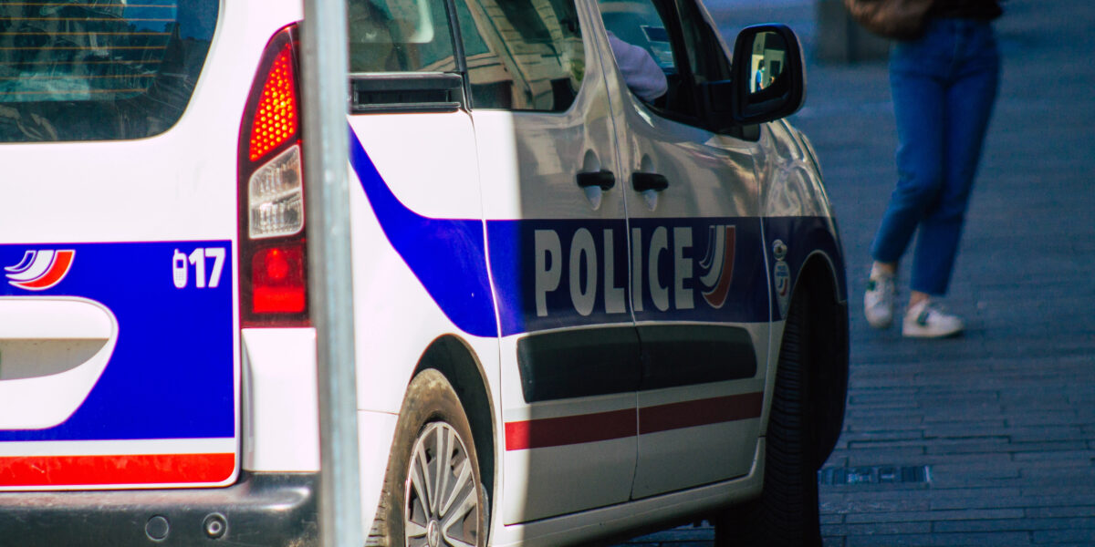 Französisches Polizeiauto