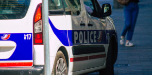 Französisches Polizeiauto