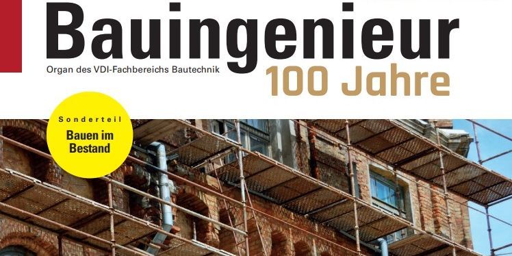 Der Sonderteil der Fachzeitschrift Bauingenieur beschäftigt sich mit dem Thema Bauen im Bestand. Foto: VDI Fachmedien / smarterpix / ikindi