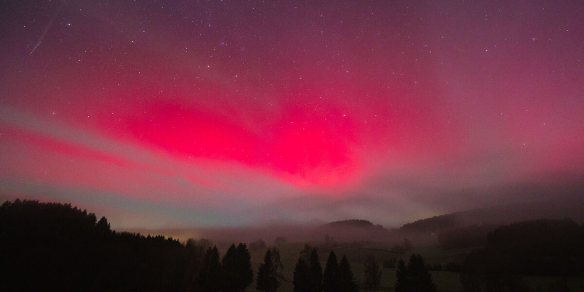 Polarlichter über Bayern