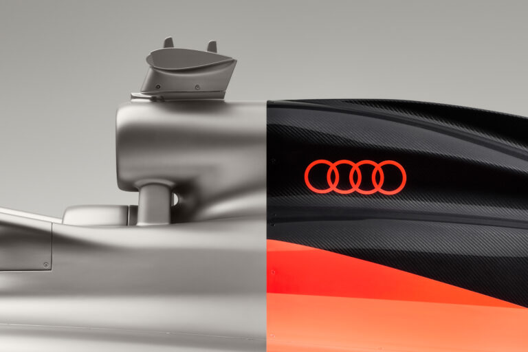 Seitenansicht Audi Formel-1 Auto