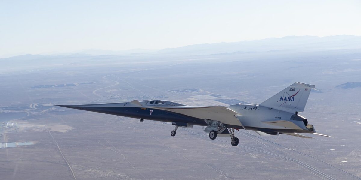 Das leise Überschall-Forschungsflugzeug X-59