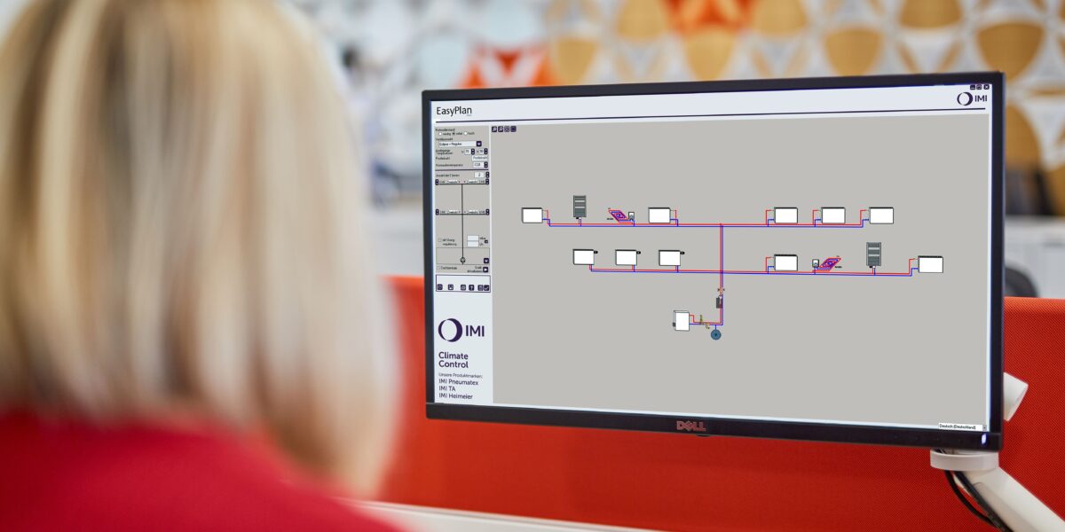 Mit am Markt verfügbaren Softwarelösungen (im Bild EasyPlan von IMI) kann die für den hydraulischen Abgleich notwendige exakte Heizlastberechnung gemäß Verfahren B unkompliziert durchgeführt werden. Foto: IMI