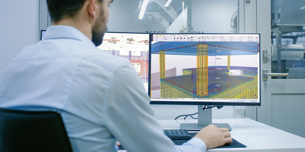 Für das Ingenieurteam Trebes war die Einführung von Tekla Structures ein konsequenter Schritt in der Entscheidung, Planungsprozesse künftig durch Building Information Modeling abzuwickeln. Foto: Copyright © 2025 Trimble Inc.