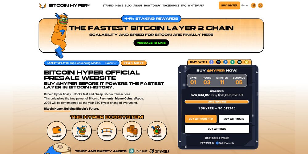 Foto: Bitcoin Hyper Website