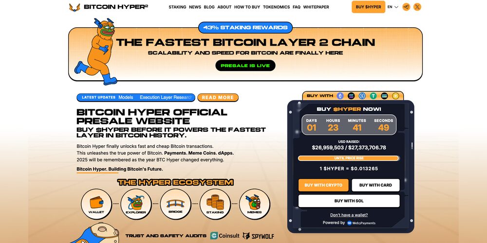 Foto: Bitcoin Hyper Website