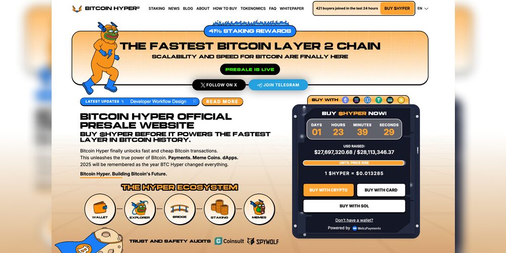 Foto: Bitcoin Hyper Website