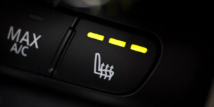 Schalter einer Sitzheizung in einem Pkw