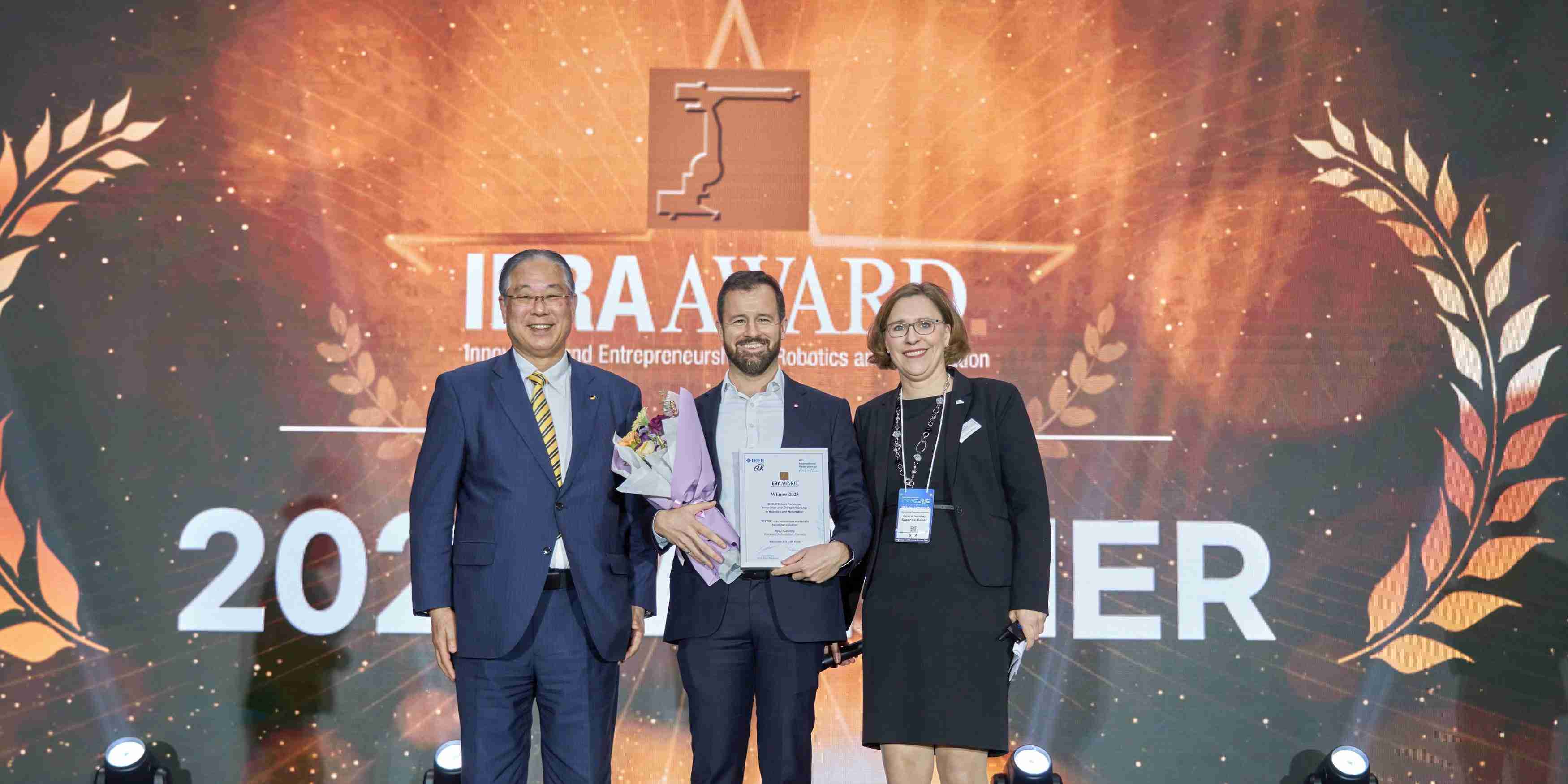 Autonomer mobiler Roboter für schwere Lasten ausgezeichnet