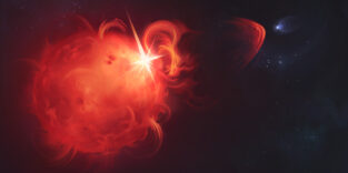 Explosion an einem Nachbarstern