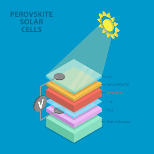 Aufbau einer Perowskit-Silizium-Zelle. Foto: picture alliance / Zoonar | Anastasiia Torianyk