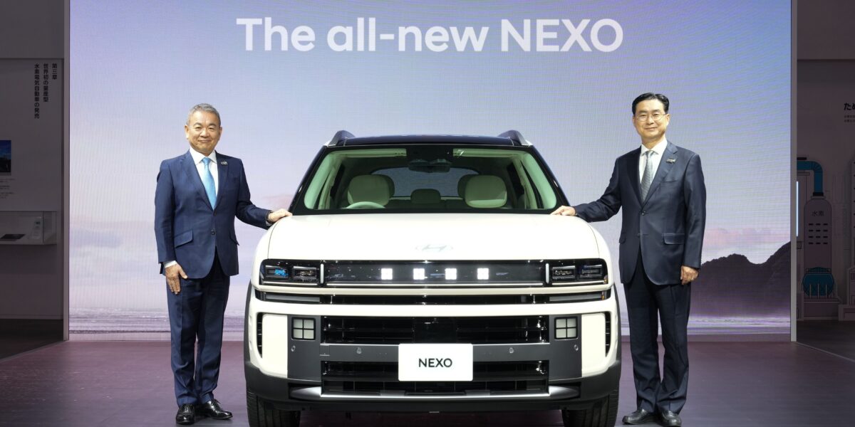 Präsentation des neuen NEXO auf einer Autoshow in Japan im Oktober 2025. Foto: Hyundai Motor Company