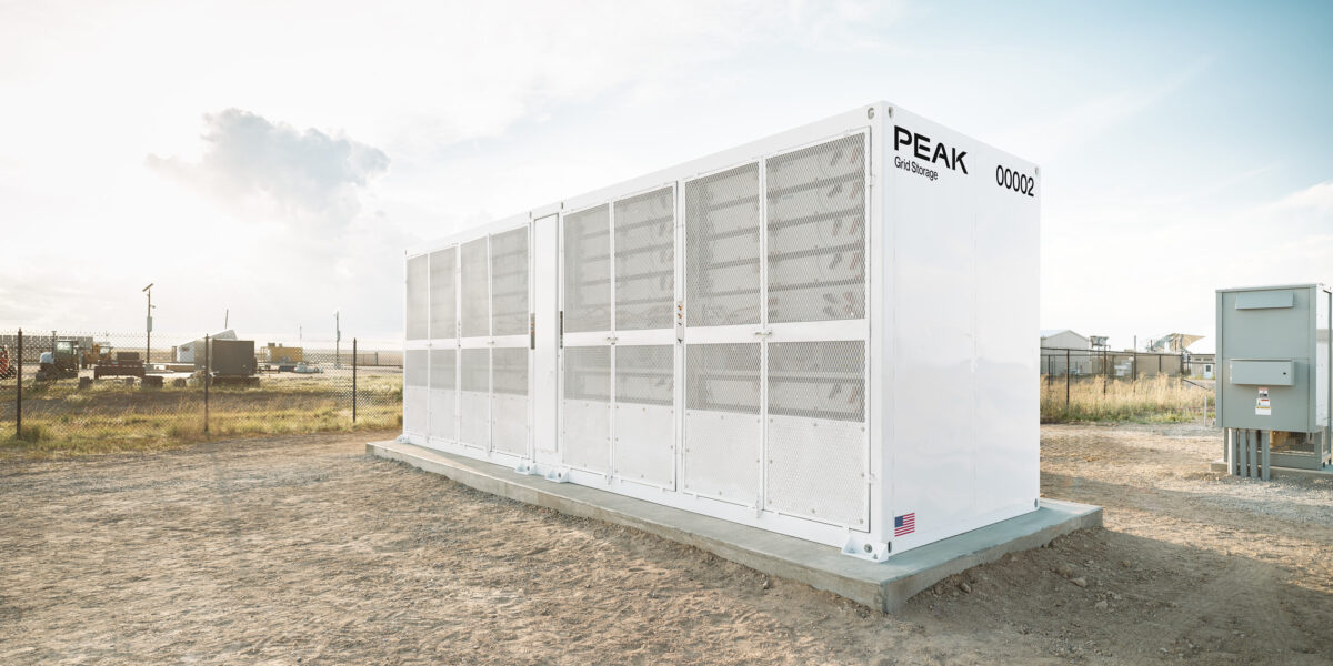 Batteriespeicher mit Natrium-Ionen-Technologie von Peak Energy. Foto: Peak Energy