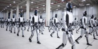 Massenproduktion und Auslieferung von mehreren Hunderten humanoiden Robotern
