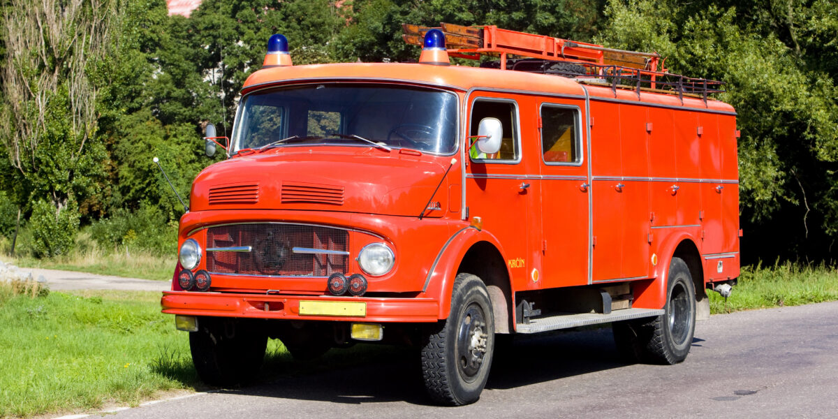 altes Feuerwehrauto