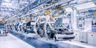 Fließband Autoindustrie