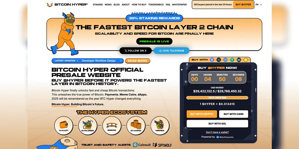 Foto: Bitcoin Hyper Website