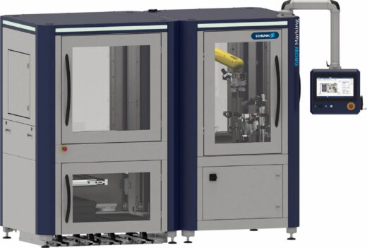 Schunk bietet standardisierte Automationszellen für besonders nachgefragte Prozessschritte mit hoher Wertschöpfung an, zum Beispiel das Lasermarkieren. Foto: Schunk SE & Co. KG