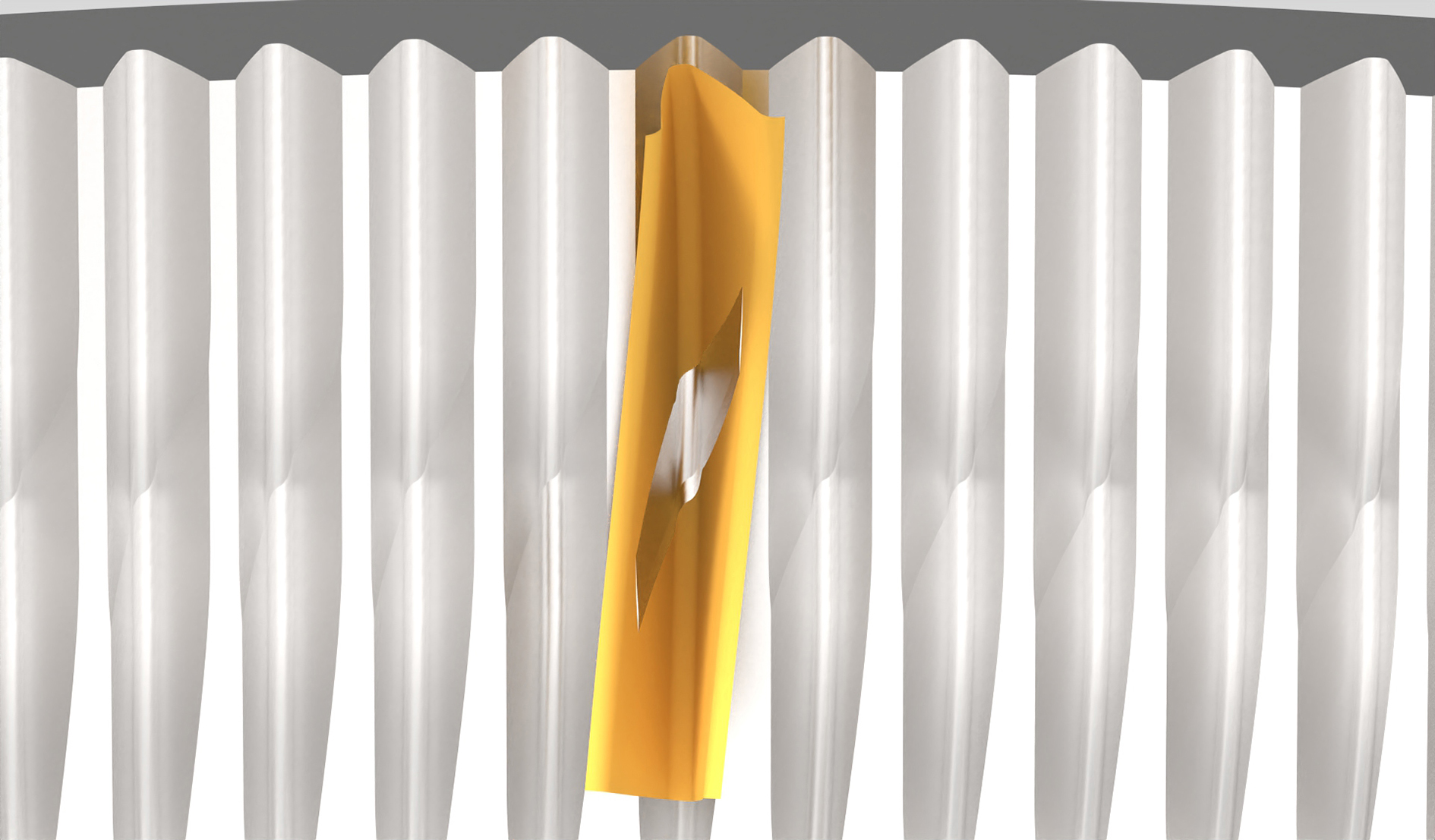 Die Hüllkurvengeometrie zeigt die Bewegungsbahn der Schneidkante im Werkzeugeingriff. Grafik: LMT Tools