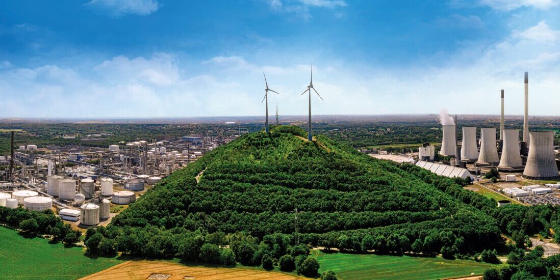 Blick auf den Standort Scholven: Hier speist das Projekt Green Heat industrielle Abwärme ins Fernwärmenetz ein