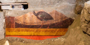 Saal des Pfaues in Pompeji