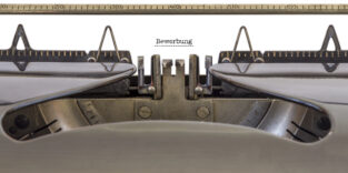 Bewerbung schreiben mit der Schreibmaschine