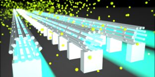 Künstlerische Darstellung mehrerer Lichtkäfige mit Hohlkern