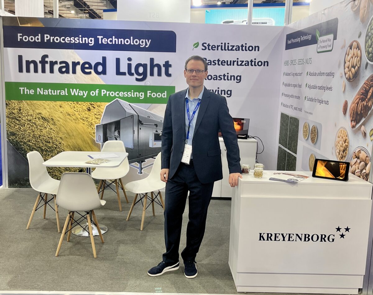 Stefan Spanel von Kreyenborg auf der Food Africa 2025.