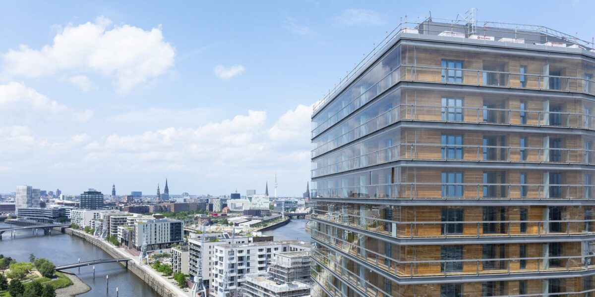 Holzhochhaus roots in der Hamburger Hafencity © Foto: GARBE Urb