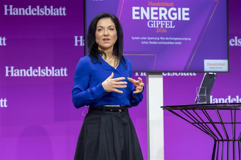Wirtschaftsministerin Reiche sieht die Energiepolitik auf einem guten Weg. Foto: Marc Steffen Unger/Handelsblatt Energiegipfel