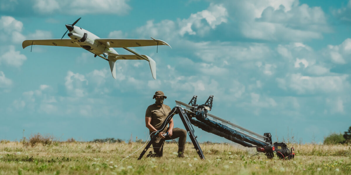 Die Aufklärungsdrohne Raybird hebt mit wasserstoffelektrischem Antrieb ab