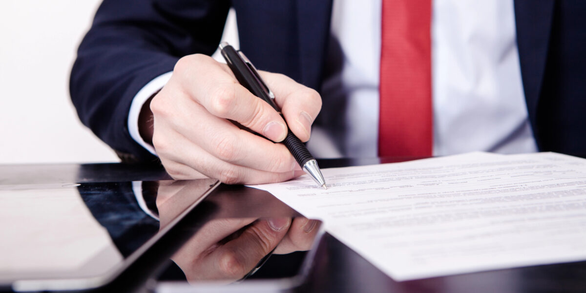 Kündigung unterschreiben