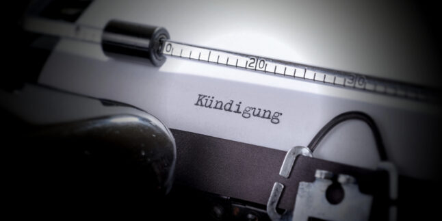 Kündigung schreiben