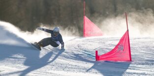 Snowboarder Masaki Shiba bei Olympia