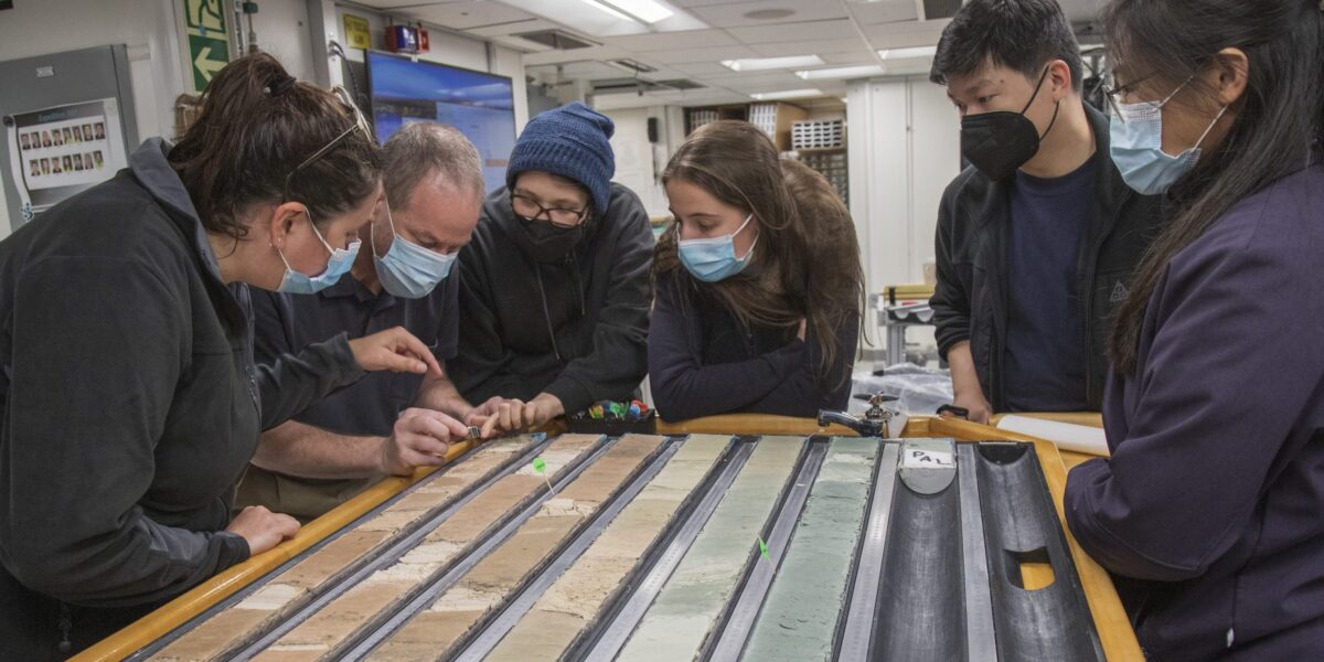 Sedimentkerne aus dem Atlantik vor Portugal