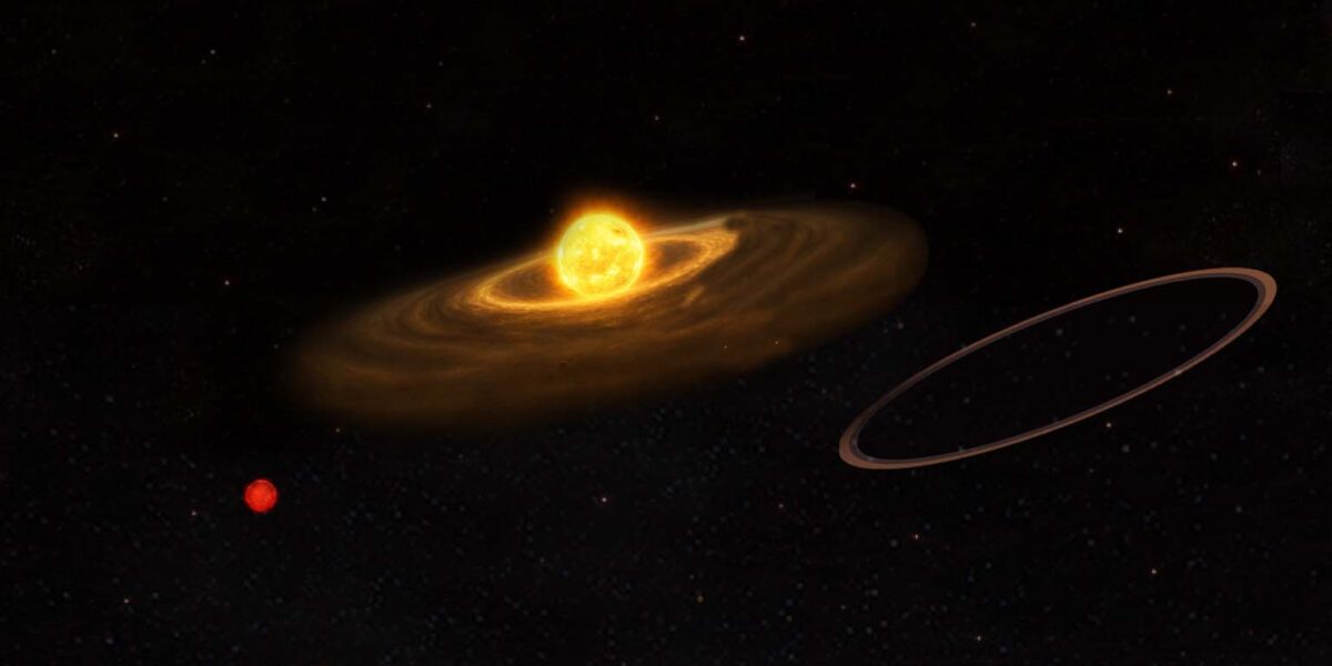 Eine künstlerische Darstellung von ASASSN-24fw nach Ende der Finsternis