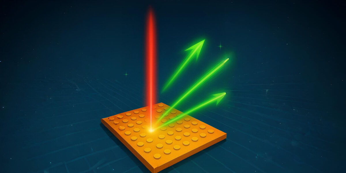 Darstellung des Metasurface-Chips in Aktion