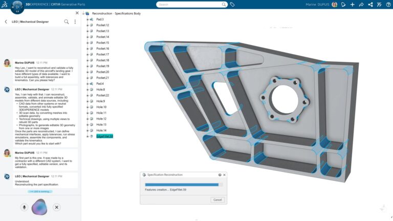 Live-Demonstration von LEO im CAD-Programm Solidworks