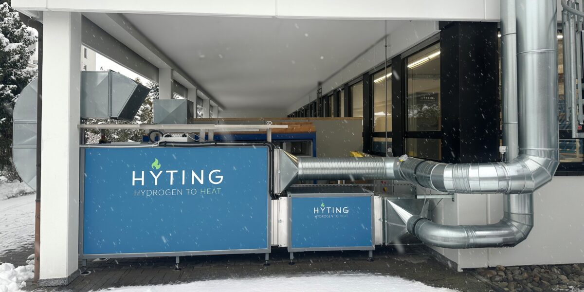 Das laut Hyting erste katalytische Wasserstoff-Luftheizsystem weltweit