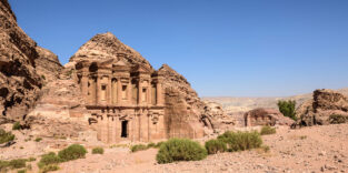 Felsenstadt Petra in Jordanien