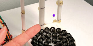 Zeitkristall schwebt auf Schall