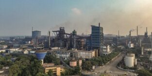 Stahlwerk von Tata Steel im indischen Jamshedpur