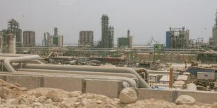 Das Gasfeld South Pars markiert