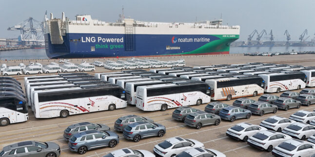 LNG-betriebenes Schiff