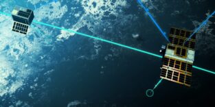 Die EU und die Esa wollen in Zukunft den Navigationsdienst Galileo durch Satelliten in einem erdnahen Orbit ergänzen. Das Bild zeigt die neuen, tief fliegenden Satelliten als künstlerische Darstellung.