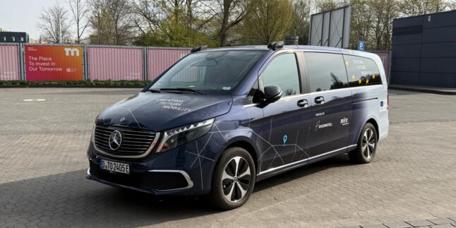 Teleoperiertes Shuttle am Flughafen Düsseldorf