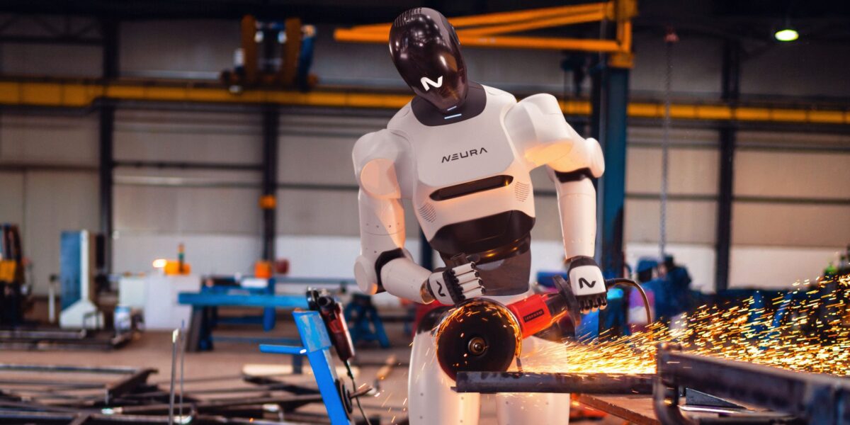 Der humanoide Roboter "4NE1" von Neura Robotics. Er und seine Kollegen sollen künftig verstärkt in Fabriken zum Einsatz kommen. Der Markt ist riesig. Foto: Neura Robotics  
