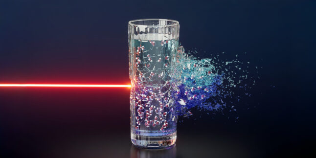 Röntgenlaser trifft Wasserglas