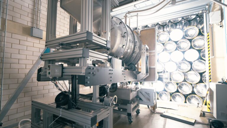 Bestrahlung des Solarreaktors